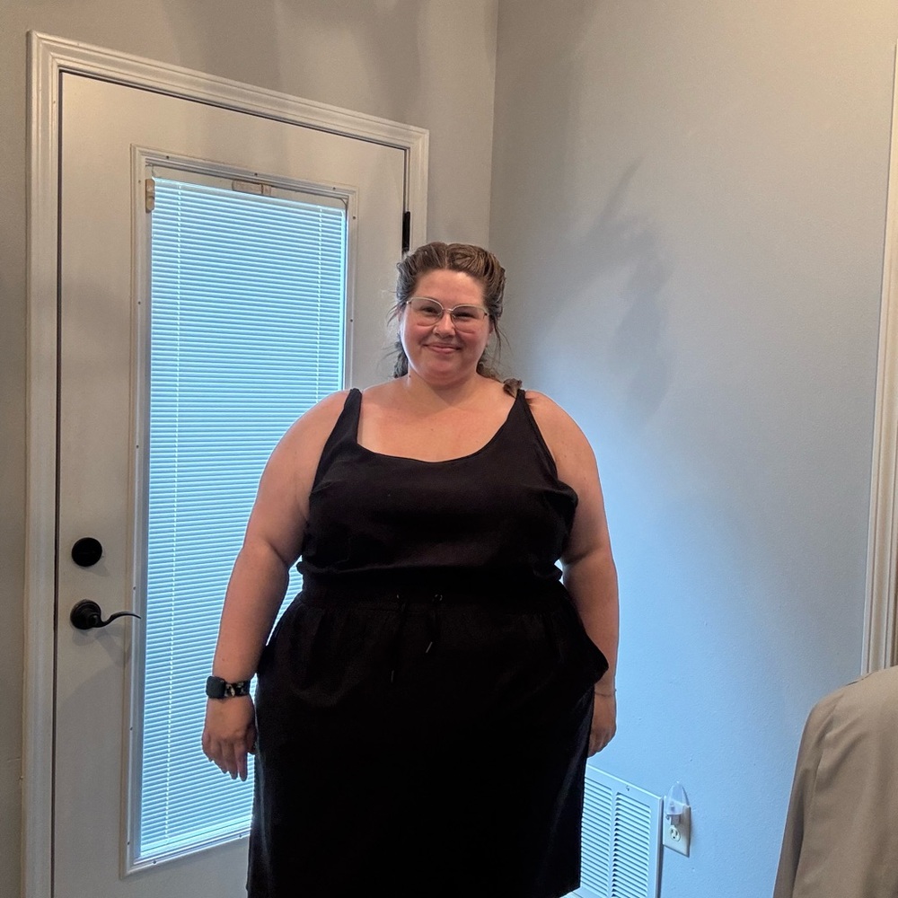 Black Athletic Dress with built in shorts